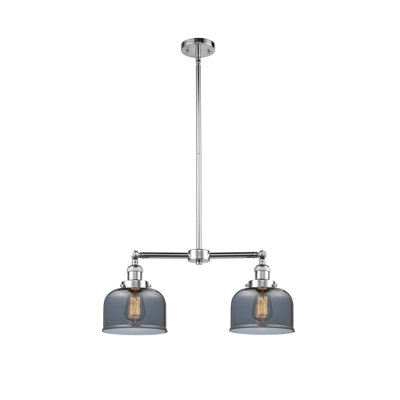 Large Bell 8" - 2 Light 21" Island Light
