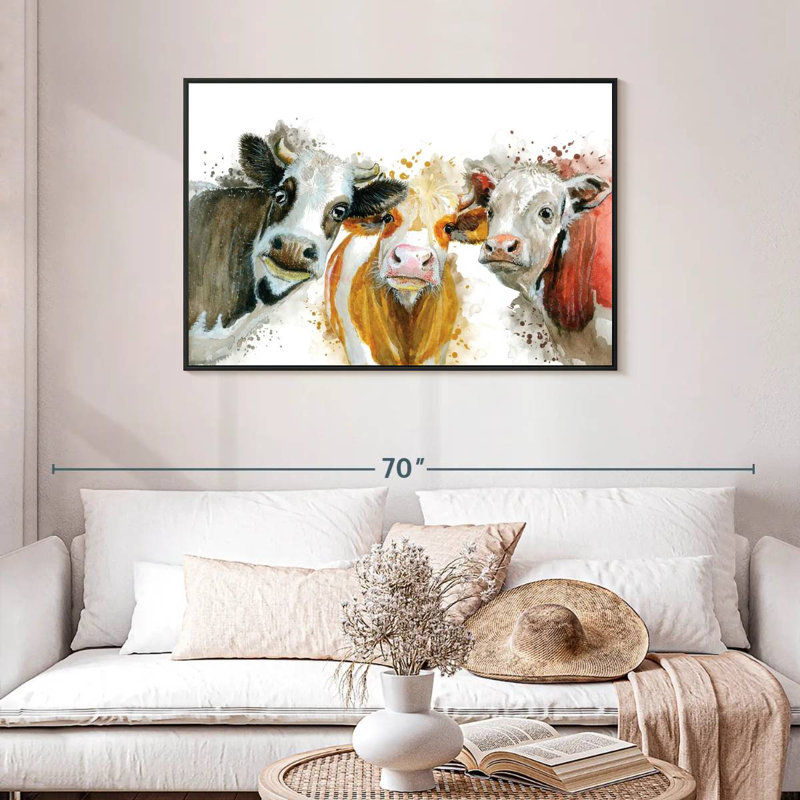 Livestock Cows Splash, 29" H x 43" W
