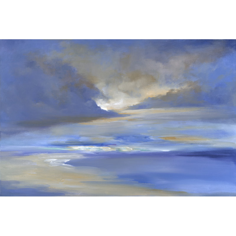Surfers Beach Sky - Wrapped Canvas Print, 30cm H x 46cm W x 3.8cm D