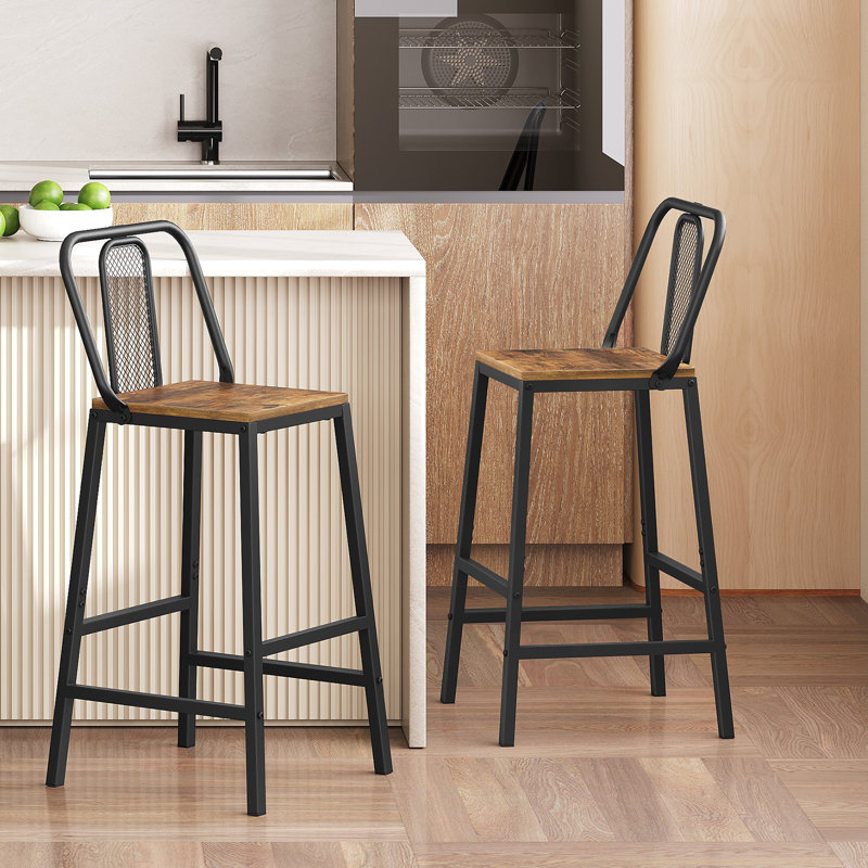 Tabourets de bar 24,2 po, Marron clair
