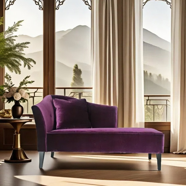 Élégante chaise longue paresseuse néo-classique, Orienté à gauche (vu de face)
