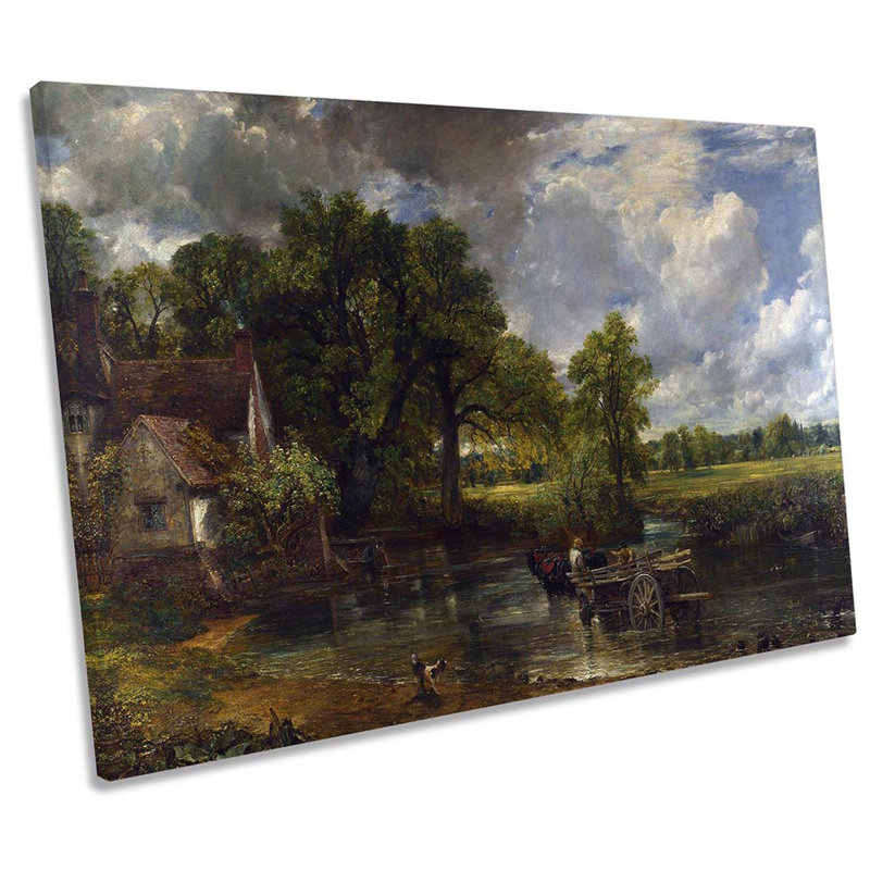 John Constable The Hay Wain - Wrapped Canvas Print, 40.6cm H x 61cm W x 2cm D