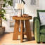 Solid Wood Pedestal End Table