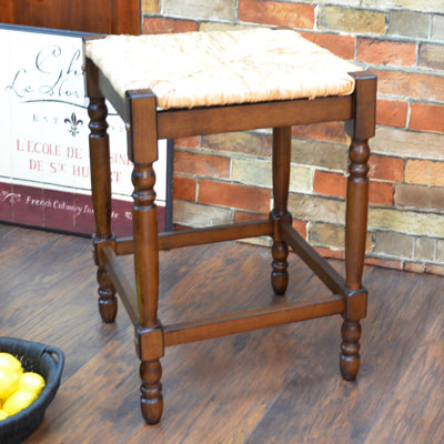 Chiem Counter Stool with Solid Wood Frame
