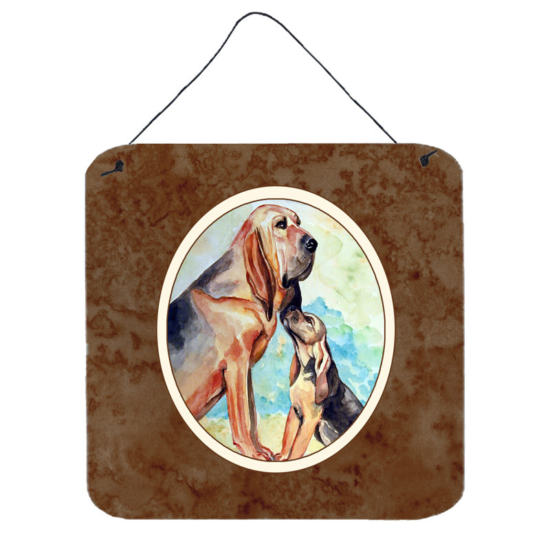 Décoration murale love bloodhound momma