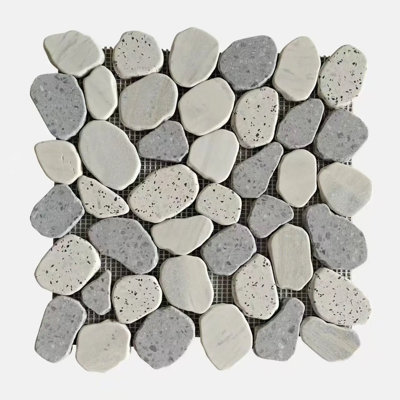Terrazzo Pebble Mosaic 12” x 12”