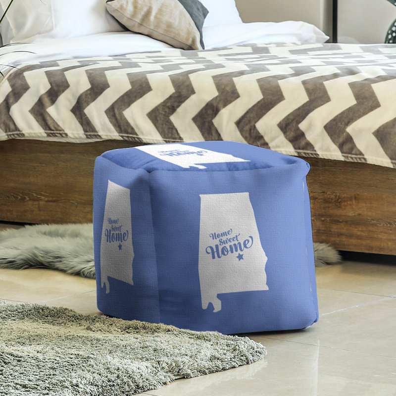 Repose-pieds à cubes montgomery the home, Bleu