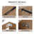 Kazuhiro 36.47'' Single Bathroom Vanity with Ceramic Top-2114504292