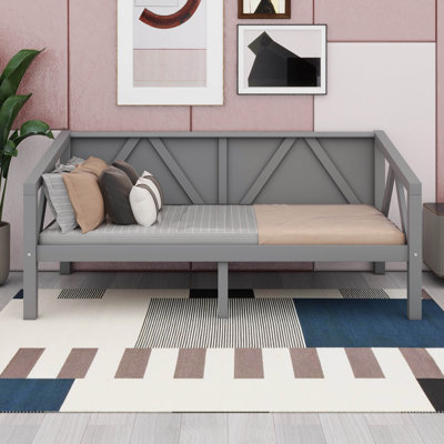 Wooden Daybed With Slat Support & Leg Support