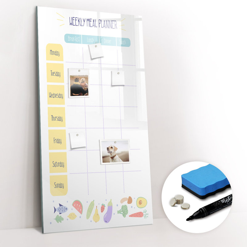 Magnetic Glass Dry Erase Board