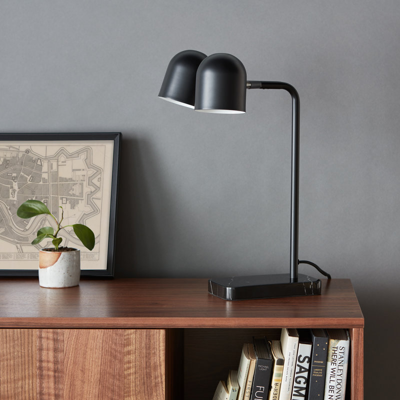Tandem Table Lamp, Black