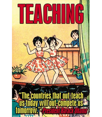 « teaching » par wilbur pierce-impression publicitaire