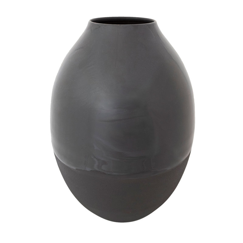 Vase en métal émaillé
