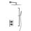 Scala Thermostatic Shower System with 2-Way Diverter, 8-Inch Rain Shower Head and Hand Shower with Slide Bar, Valve Included