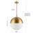 Staudt 1 - Light Brass Gold Pendant