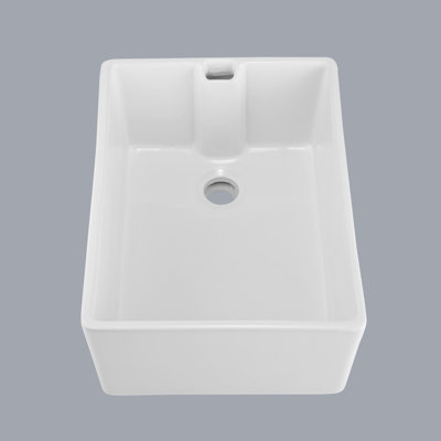 Évier de cuisine à simple cuve en céramique 23,6 "L x 18" l 23,6 "