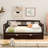 Daybed Wood Bed with Twin Size Trundle