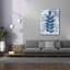  «Leaves Of Blue 1» par Courtney Prahl, art mural sur toile, 40 po x 54 po