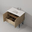 Ensemble de robinet de meuble-lavabo en métal L 36 po x P 20 po Lancy-1422015625