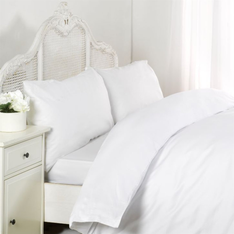 Kalos 100% Cotton Flatweave Flat Sheet, Super King (12"), White