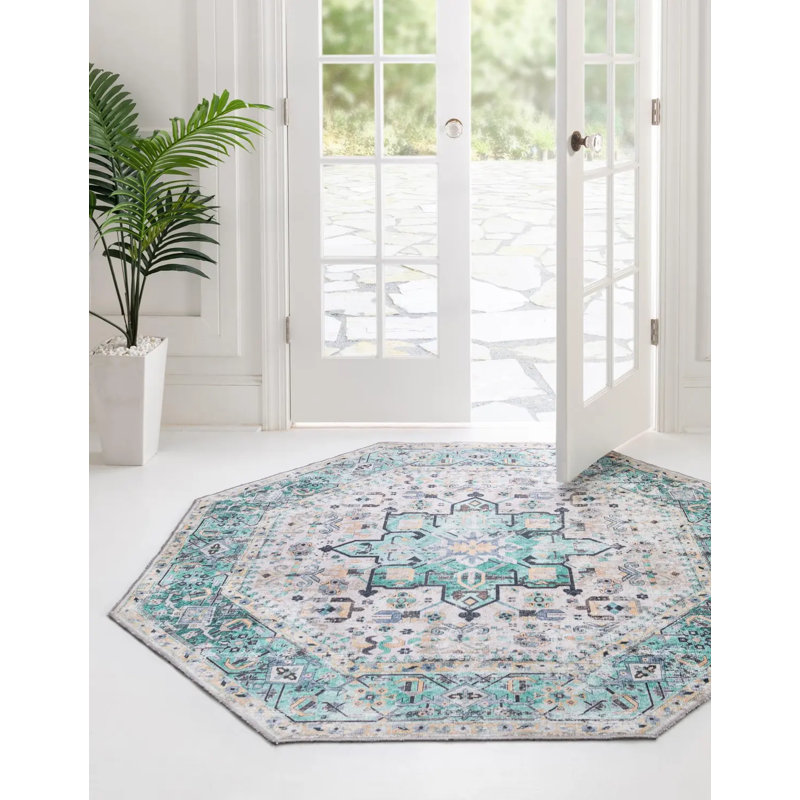 Tapis lavable Bungalow Bungalow, Octogone 7 pi 10 po x 7 pi 10 po