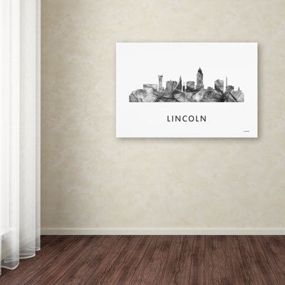 « lincoln nebraska horizon wb-bw », reproduction d’impression sur toile tendue