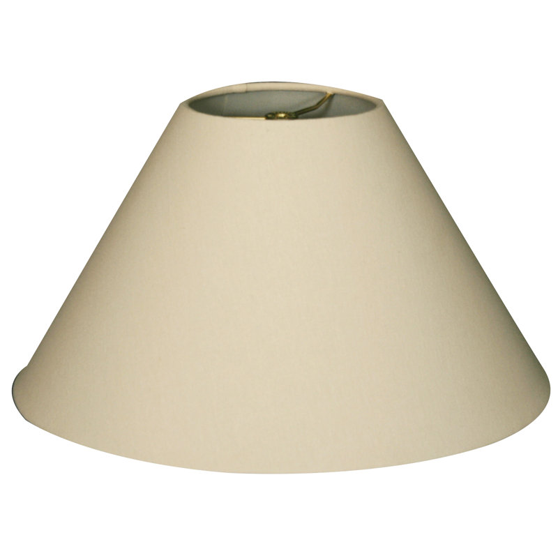 Abat-jour Linen Empire, Lin coquille d'œuf, H 9,5 po x l 14 po x P 14 po