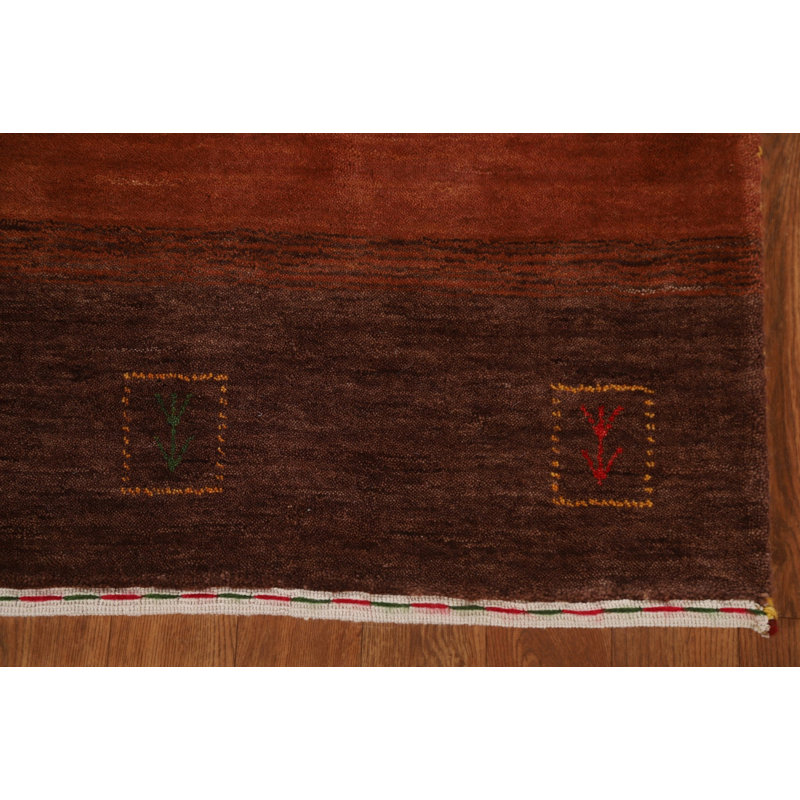 Ensemble de 2 tapis de couloir tribal Gabbeh noué à la main 3 x 10