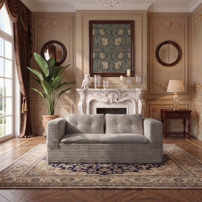 Multifunctional Convertible Sectional Sofa Bed with Independent Chaise & Functional Blanket, 80" King Size