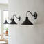 Shaliqua Industrial Armed Wall Sconce — Vintage Industrial Cone Shade, E27 Compatible.-289294876