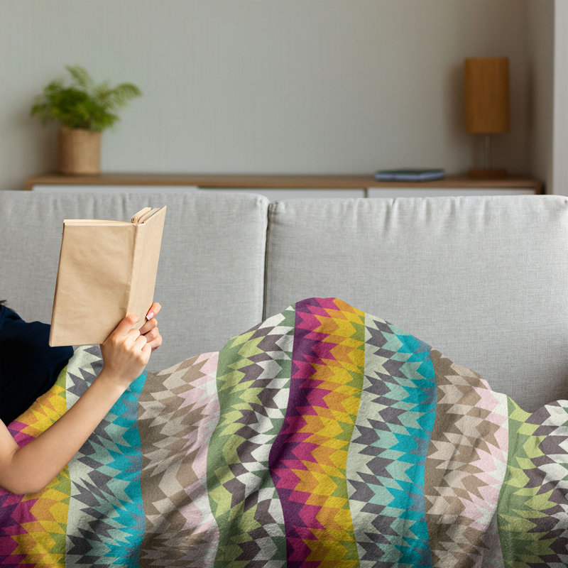 Hand Woven Throw Blanket, 50" x 70"