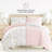8-Piece Reversible Bedding Bundle - Patterned Duvet Cover, Comforter Insert and Solid Sheet Set-99311792-99311796