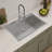 Durable Stainless Steel Single Bowl Topmount Kitchen Sink with Soundproofing and Efficient Drainage System