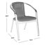 Chaise de patio empilable Herdon-23847974