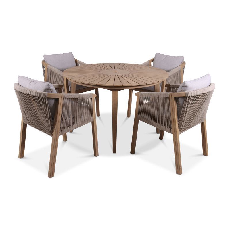 Roma 4 seater dining set 