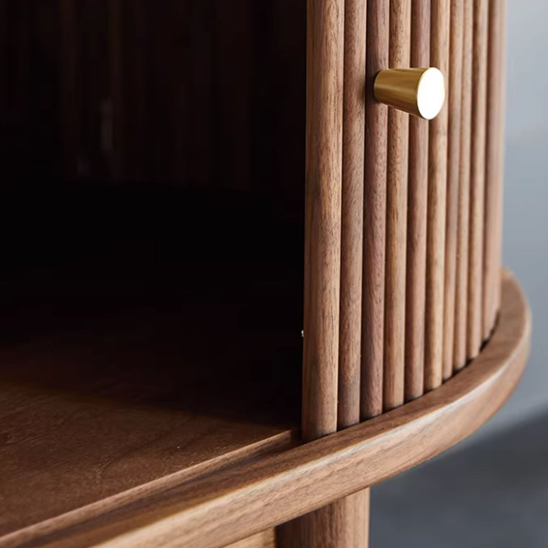 Meuble télé en bois de frêne massif, H 19,68 po x L 70,86 po x l 15,74 po