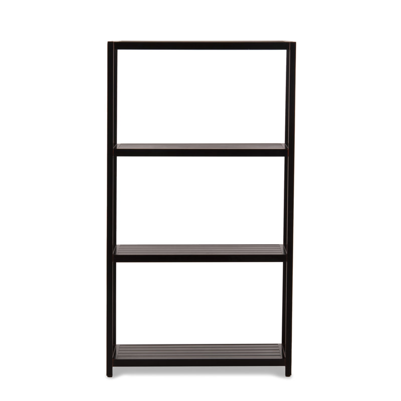 Parsons Outdoor Shelving Unit - Hand Painted Aluminum - Burnished Bronze Finish