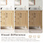 Ensemble de meuble-lavabo simple autoportant 48 po avec comptoir blanc Carrara, texture cannelée, entièrement assemblé-1489818497