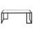 Oscar 45" Glass And Steel Coffee Table-1669280100