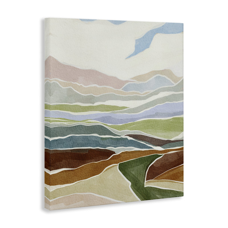 «Southwestern Canyon», art mural par Nikita Jariwala, 20" H x 16" W