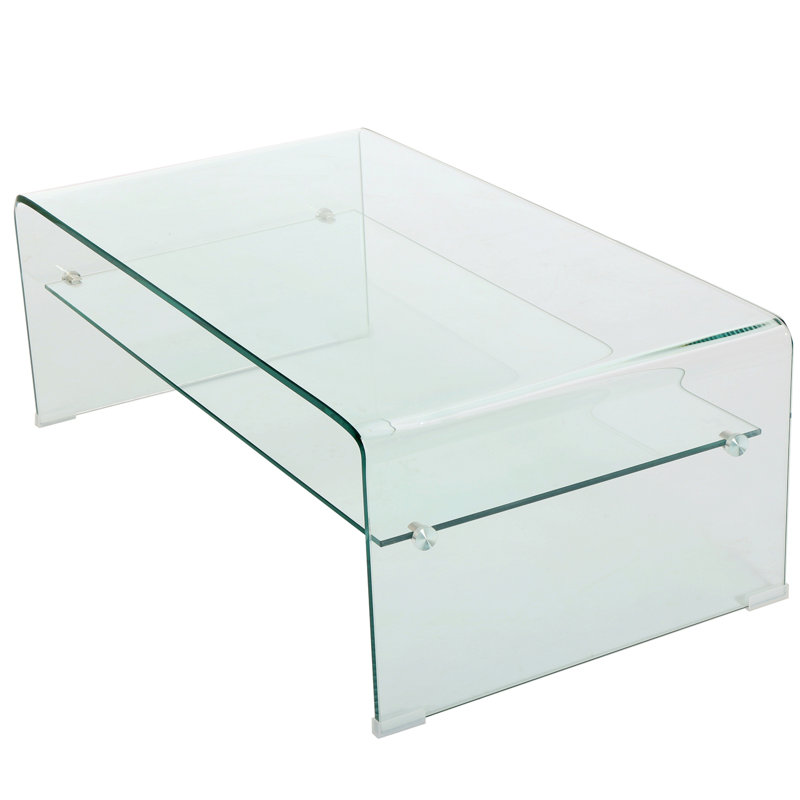 Table basse avec rangement de style traîneau
