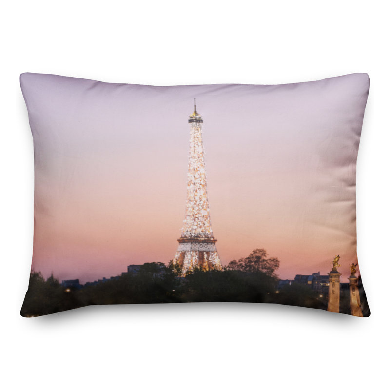 Eiffel Tower Twinkle Rectangular Pillow Cover & Insert