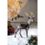 Cerf debout en velours et mousse