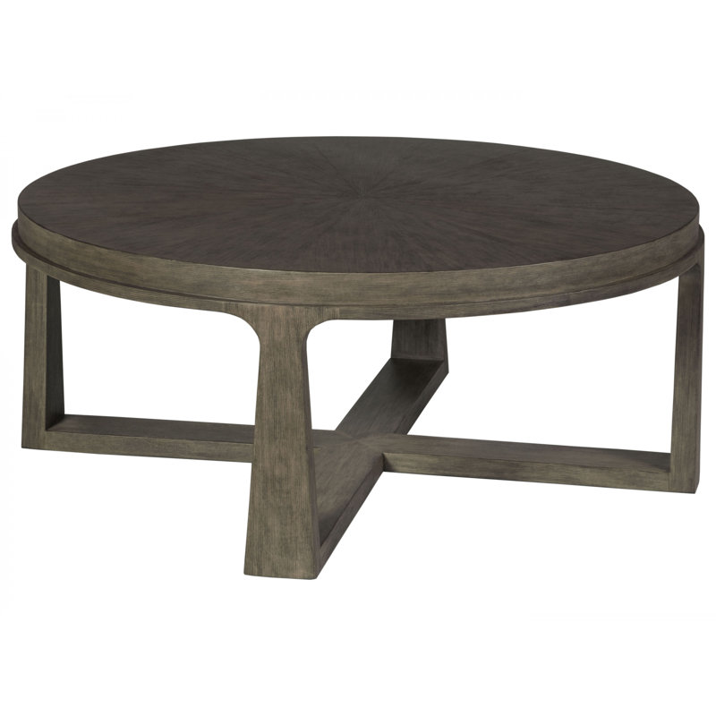 Grigio Finish Round Mahogany Cocktail Table