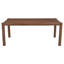 Table de salle à manger Mid-Century moderne en bois massif et placage de manguier, 79 po - Noyer-129241994