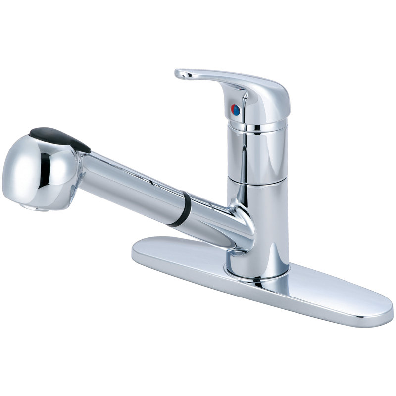 Olympia Faucets Pull Out Kitchen Faucet, Chrome