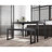 45.5" Dining Table Set For 4, Kitchen Table Set With 2 Benches, Dining Room Table Set With Metal Frame & MDF Board, Space-Saving Dinette-815841251-815841248-883681608