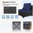 Pre-Assembled Chairs, 2-Person Rattan Patio Furniture Set Outdoor Sectional Conversation Sofa Group With Waterproof Furniture Cover-927771613