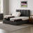 12'' Charcoal Medium Memory Foam Mattress-245382607