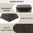 14.25" Wood Grain Finish Prismatic Symmetry Concrete Outdoor Side Table-680498901